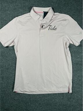 Light Pink Polo Shirt with Tide Logo